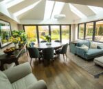 interior photo of a conservatory living space