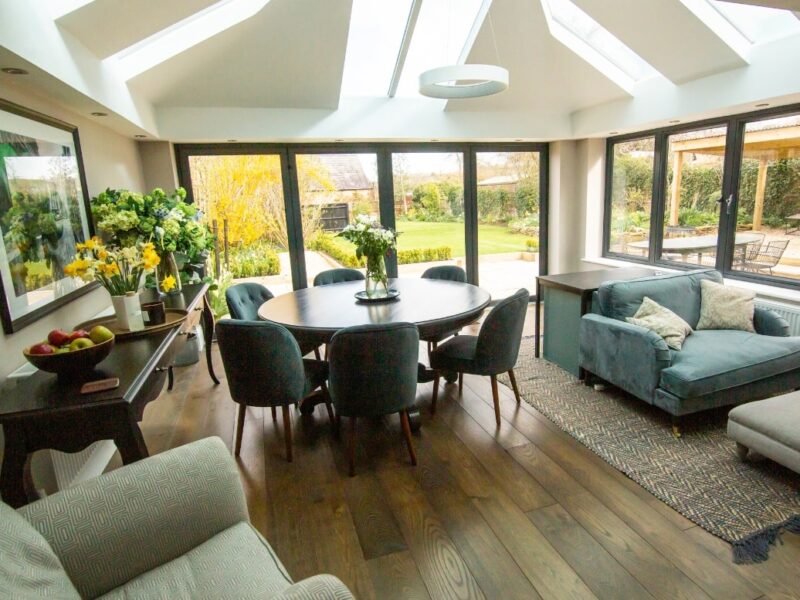 interior photo of a conservatory living space