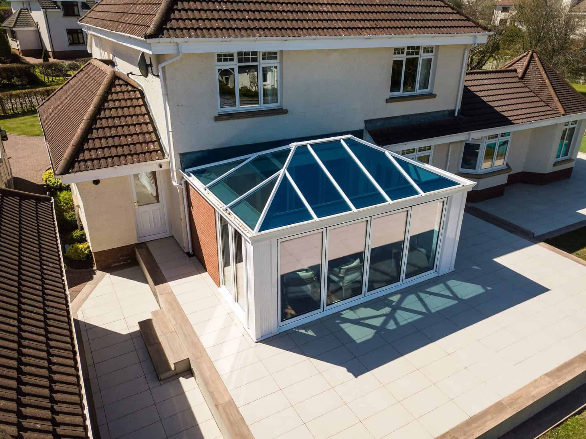 Modern conservatory extension on a residential home in Poole & Bournemouth.
